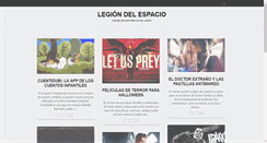 Desktop Screenshot of legiondelespacio.com